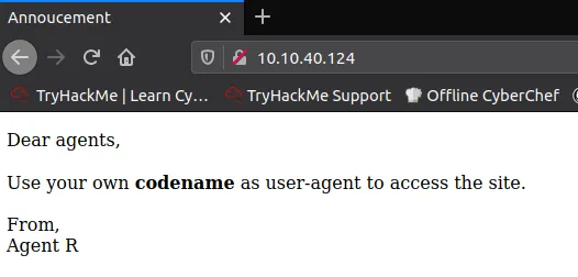 Agent Sudo machine tryhackme writeup - Alienbot Portfolio